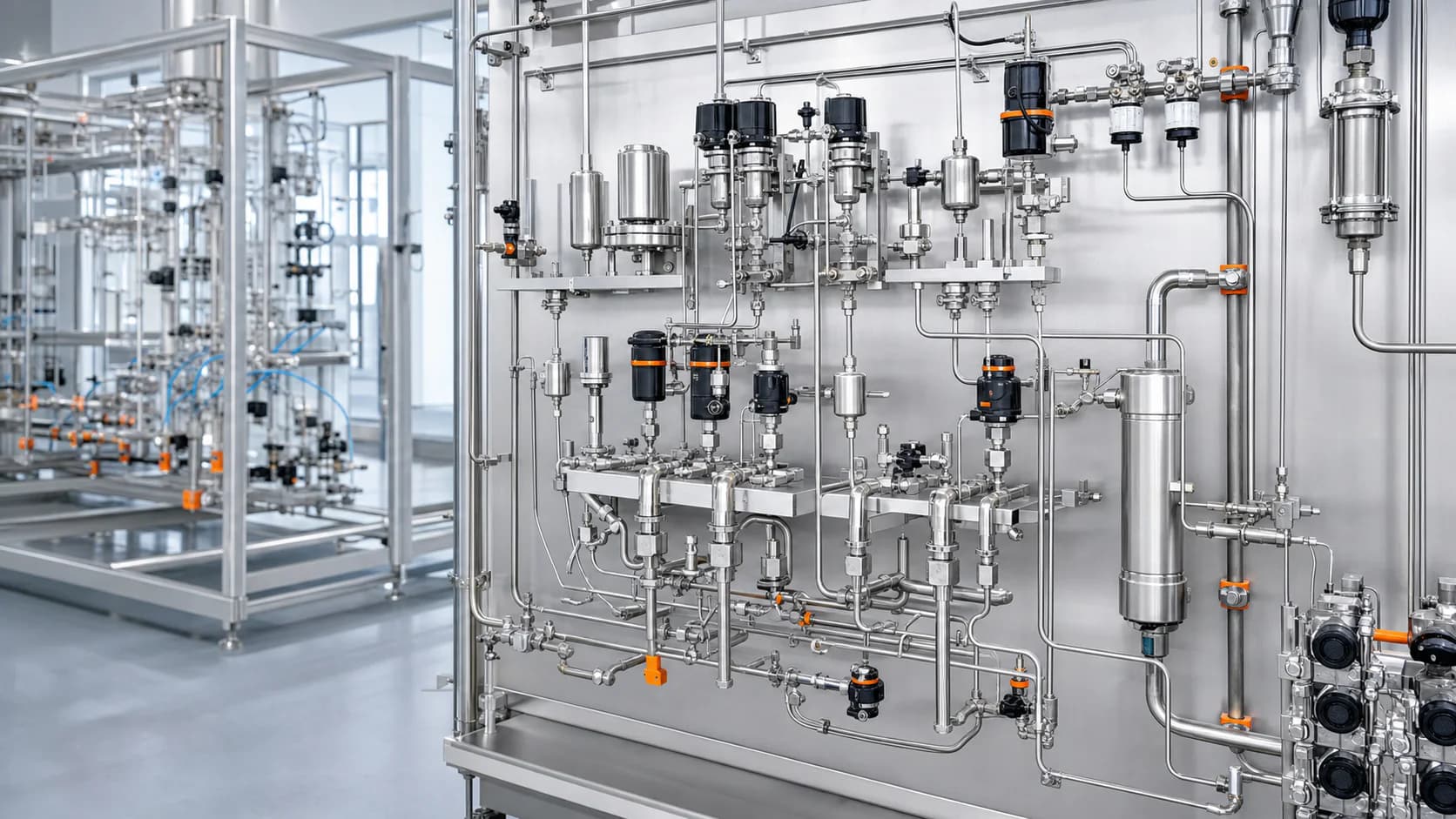 Precision fluid instrumentation fittings and valves