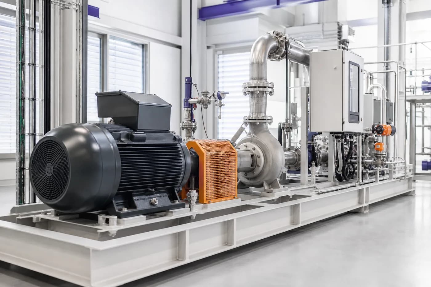 Integrated explosion-protected motor-pump package